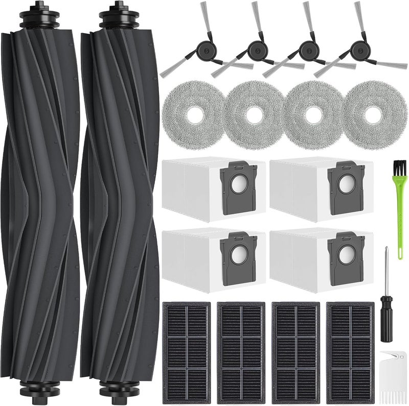 DRBOR X40 Ultra Replacement Parts for Dreame X40 Ultra / L40 Ultra, Accessory Kit for MOVA P10/P50 Pro Ultra Includes 2 Main Brush, 4 HEPA Filters, 4 Mop Pads, 4 Side Brushes, 4 Dust Bag and Tools - Image 1